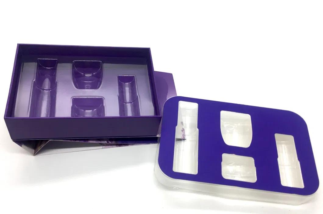 Custom Cosmetic Packaging Tray Plastic PVC Pfas Free RPET Pet Blister Thermoforming Products