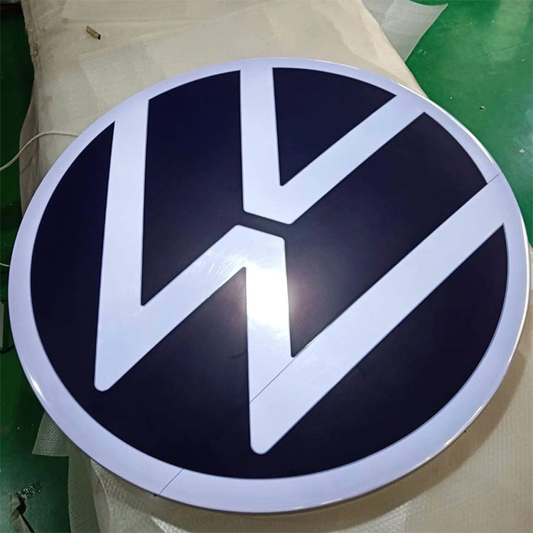 New Release Germany Brand Automotive Signage Vacuum Forming Acrylic LED Car Logo with Names